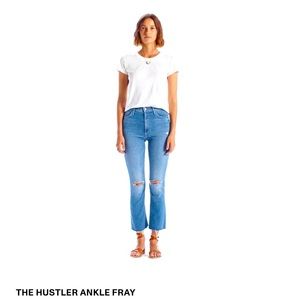 Mother hustler jeans ankle Fray understudy